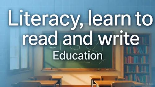 Introduction to Literacy in reading and writing.